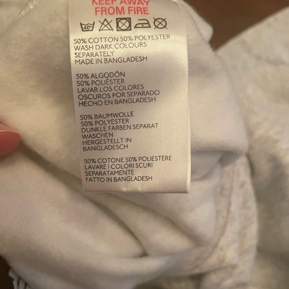 𝅺BDG Urban Outfitters Bubble Hem cropped Sweatshirt - light gray - Picture 8 of 13